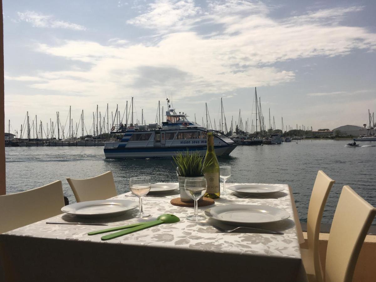 Studio - Les Pieds Dans L'Eau Agreable En Toutes Saisons 4 Couchages - Climatisation - Parking Prive - Piscine Sur Mer - Vue Magnifique Et Rare - Situation Optimum - Les Argonautes - Ile Des Pecheurs - Cap D'Agde Exterior foto