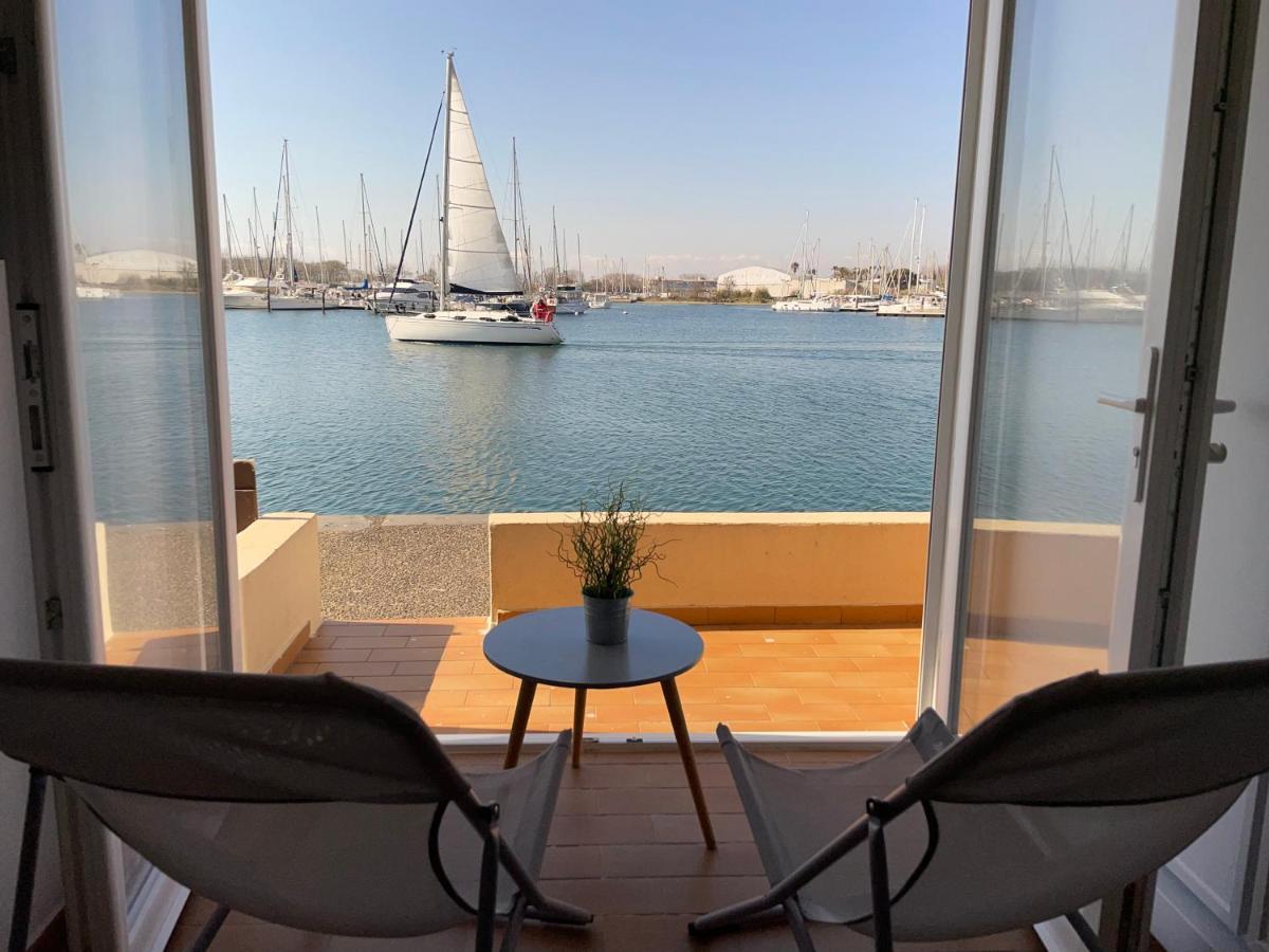Studio - Les Pieds Dans L'Eau Agreable En Toutes Saisons 4 Couchages - Climatisation - Parking Prive - Piscine Sur Mer - Vue Magnifique Et Rare - Situation Optimum - Les Argonautes - Ile Des Pecheurs - Cap D'Agde Exterior foto