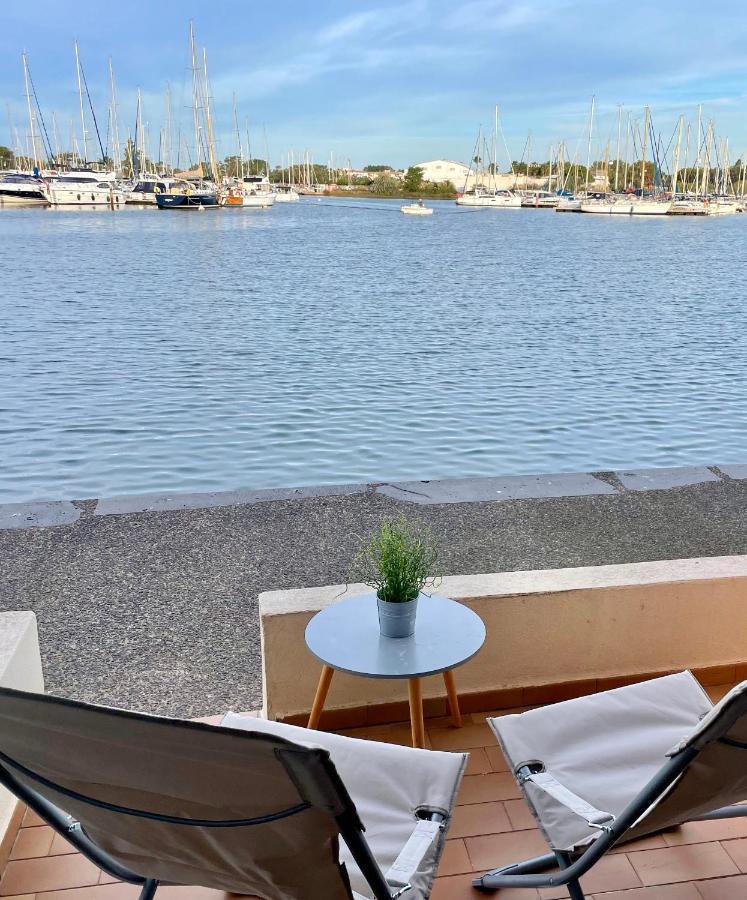 Studio - Les Pieds Dans L'Eau Agreable En Toutes Saisons 4 Couchages - Climatisation - Parking Prive - Piscine Sur Mer - Vue Magnifique Et Rare - Situation Optimum - Les Argonautes - Ile Des Pecheurs - Cap D'Agde Exterior foto